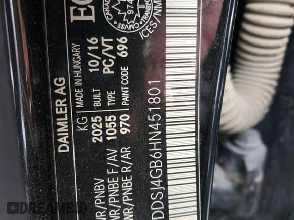 2017 Mercedes-Benz CLA 250 with VIN WDDSJ4GB6HN451801, listed as a Copart auction lot 86100645 with 176,713 mi miles and Clean title. Bid and sale history available at DreamBid. Image 13.