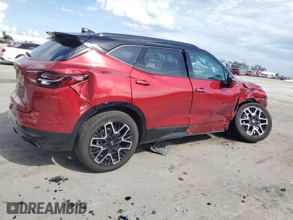 2024 Chevrolet Blazer RS with VIN 3GNKBERS0RS210714, listed as a Copart auction lot 60377765 with 15,915 mi miles and Non repairable. Bid and sale history available at DreamBid. Image 3.