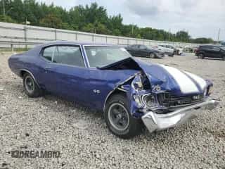 1972 Chevrolet Chevelle with VIN 1D37U2R572007, listed as a Copart auction lot 61986724 with 304,156 mi miles and Salvage title. Bid and sale history available at DreamBid. Image 4.