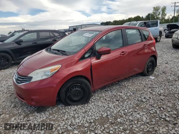 2015 Nissan Note S Plus with VIN 3N1CE2CP2FL368715, listed as a Copart auction lot 84875365 with 165,395 mi miles and Salvage title. Bid and sale history available at DreamBid. Image 1.