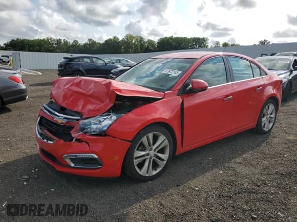 2015 Chevrolet Cruze LTZ z VIN 1G1PG5SB1F7199154, wystawiony jako Copart lot #67672145 z przebiegiem 146 504 mil mil oraz Szkoda całkowita • Salvage title. Historia ofert i sprzedaży dostępna na DreamBid. Obrazek 1.