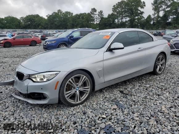 2017 BMW 4 Series 430i with VIN WBA4U7C37H5H19796, listed as a Copart auction lot 59486935 with 75,690 mi miles and Salvage title. Bid and sale history available at DreamBid. Image 1.