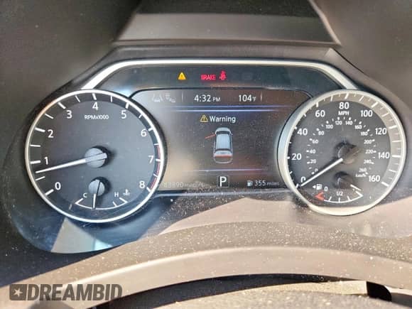 2020 Nissan Murano S with VIN 5N1AZ2AS9LN153534, listed as a Copart auction lot 81259845 with 43,890 mi miles and Salvage title. Bid and sale history available at DreamBid. Image 9.