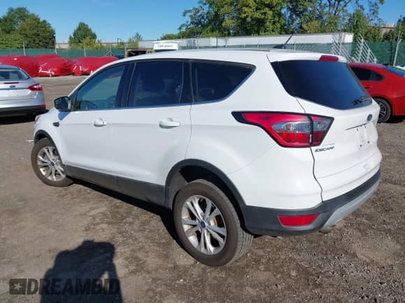 2017 Ford Escape SE with VIN 1FMCU9GD1HUE75803, listed as a IAAI auction lot 43172761 with 27,469 mi miles and . Bid and sale history available at DreamBid. Image 3.