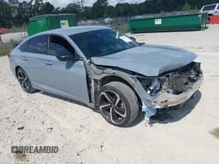 2022 Honda Accord Sport с VIN 1HGCV1F35NA114813, выставлен на аукционе IAAI как лот 43300764 с пробегом 51 438 миль миль и . История ставок и продаж доступна на DreamBid. Изображение 1.