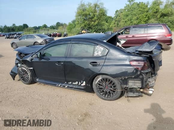 2017 Subaru WRX STI with VIN JF1VA2M69H9807708, listed as a Copart auction lot 65951395 with 119,558 mi miles and Salvage title. Bid and sale history available at DreamBid. Image 2.