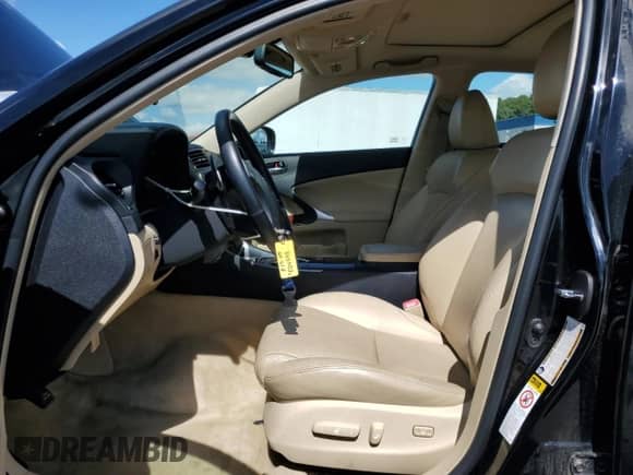 2007 Lexus IS 250 with VIN JTHCK262572008782, listed as a Copart auction lot 69770975 with 80,634 mi miles and Clean title. Bid and sale history available at DreamBid. Image 7.