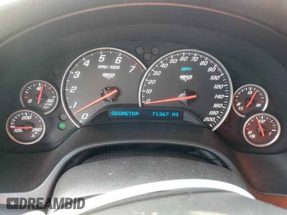 2013 Chevrolet Corvette Grand Sport 3LT with VIN 1G1YW2DW1D5107474, listed as a Copart auction lot 45371045 with 71,367 mi miles and Salvage title. Bid and sale history available at DreamBid. Image 9.