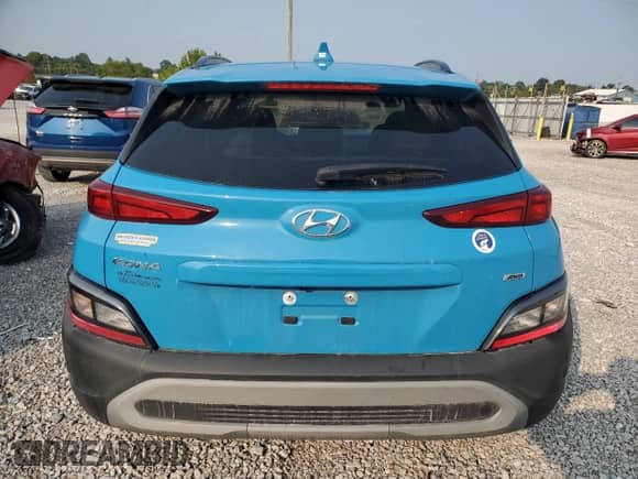 2022 Hyundai Kona SEL с VIN KM8K3CABXNU877074, выставлен на аукционе Copart как лот 71612585 с пробегом 38 355 миль миль и Списание • Salvage title. История ставок и продаж доступна на DreamBid. Изображение 6.