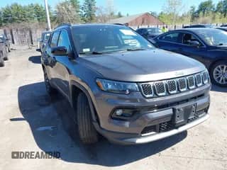 2023 Jeep Compass Limited with VIN 3C4NJDCN5PT505787, listed as a IAAI auction lot 42145902 with 12,302 mi miles and . Bid and sale history available at DreamBid. Image 1.