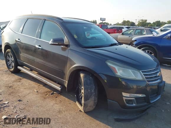 2015 Chevrolet Traverse LT z VIN 1GNKRHKD6FJ374121, wystawiony jako IAAI lot #43220608 z przebiegiem Nie podano mil oraz . Historia ofert i sprzedaży dostępna na DreamBid. Obrazek 1.