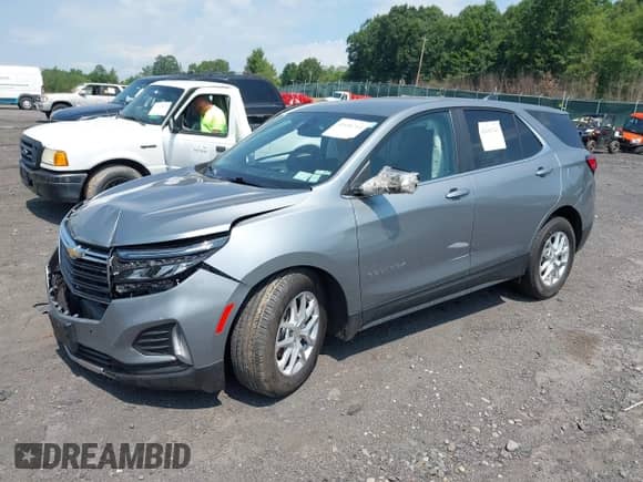 2024 Chevrolet Equinox LT с VIN 3GNAXKEG6RS117127, выставлен на аукционе IAAI как лот 42656743 с пробегом 49 787 миль миль и . История ставок и продаж доступна на DreamBid. Изображение 2.
