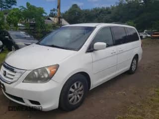 2009 Honda Odyssey EX z VIN 5FNRL38479B020199, wystawiony jako Copart lot #68042245 z przebiegiem 106 588 mil mil oraz Szkoda całkowita • Salvage title. Historia ofert i sprzedaży dostępna na DreamBid. Obrazek 1.