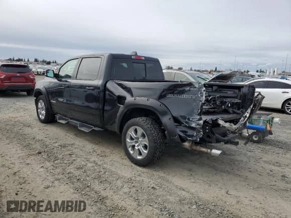 2021 Ram 1500 Big Horn z VIN 1C6SRFMT2MN549057, wystawiony jako Copart lot #47660585 z przebiegiem 45 943 mil mil oraz Szkoda całkowita • Salvage title. Historia ofert i sprzedaży dostępna na DreamBid. Obrazek 2.