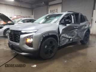 2025 Chevrolet Equinox AWD LT z VIN 3GNAXPEG0SL161556, wystawiony jako Copart lot #84716274 z przebiegiem 2 086 mil mil oraz Szkoda całkowita • Salvage title. Historia ofert i sprzedaży dostępna na DreamBid. Obrazek 1.