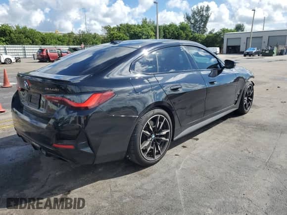 2024 BMW 4 Series M440i with VIN WBA63AW05RFR42907, listed as a Copart auction lot 83971185 with 38,846 mi miles and Salvage title. Bid and sale history available at DreamBid. Image 3.