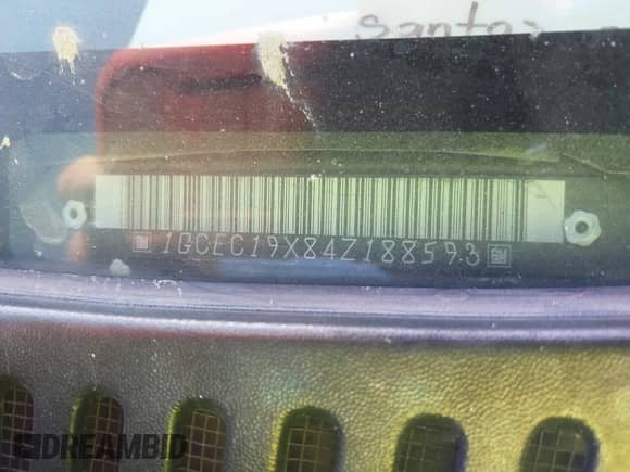 2004 Chevrolet Silverado 1500 with VIN 1GCEC19X84Z188593, listed as a IAAI auction lot 41398586 with 330,695 mi miles and . Bid and sale history available at DreamBid. Image 9.