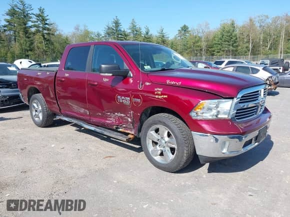 2019 Ram 1500 Big Horn with VIN 1C6RR7TT8KS606267, listed as a IAAI auction lot 42242140 with 81,185 mi miles and . Bid and sale history available at DreamBid. Image 1.
