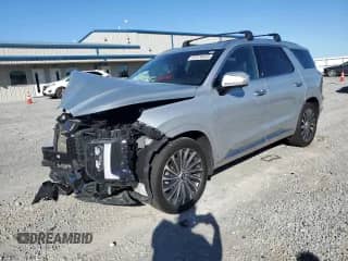 2023 Hyundai Palisade Calligraphy z VIN KM8R7DGE5PU635421, wystawiony jako Copart lot #87376455 z przebiegiem 76 221 mil mil oraz Szkoda całkowita • Salvage title. Historia ofert i sprzedaży dostępna na DreamBid. Obrazek 1.