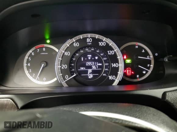 2014 Honda Accord EX-L with VIN 1HGCR3F85EA034083, listed as a Copart auction lot 72096445 with 95,311 mi miles and Salvage title. Bid and sale history available at DreamBid. Image 9.