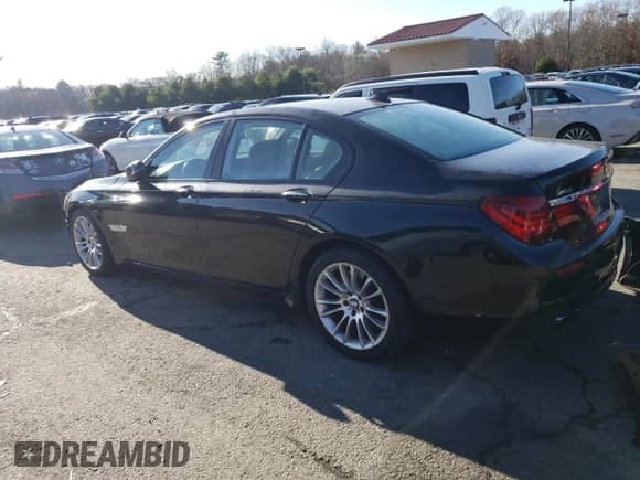 2013 BMW 7 Series 750i xDrive with VIN WBAYB6C53DD223586, listed as a Copart auction lot 82169464 with 109,384 mi miles and Non repairable. Bid and sale history available at DreamBid. Image 2.