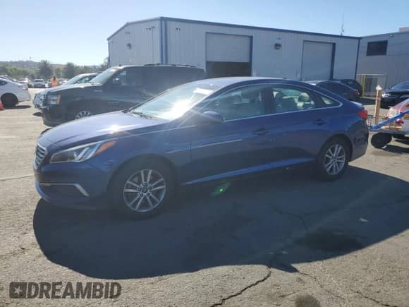 2016 Hyundai Sonata SE with VIN 5NPE24AF5GH348156, listed as a Copart auction lot 82437365 with 153,898 mi miles and Clean title. Bid and sale history available at DreamBid. Image 1.