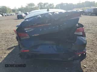 2023 Hyundai Elantra SEL with VIN KMHLS4AG4PU514880, listed as a Copart auction lot 80328845 with 48,582 mi miles and Salvage title. Bid and sale history available at DreamBid. Image 6.