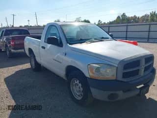 2006 Dodge 1500 ST with VIN 1D7HA16K46J157506, listed as a IAAI auction lot 43558317 with 155,463 mi miles and . Bid and sale history available at DreamBid. Image 1.
