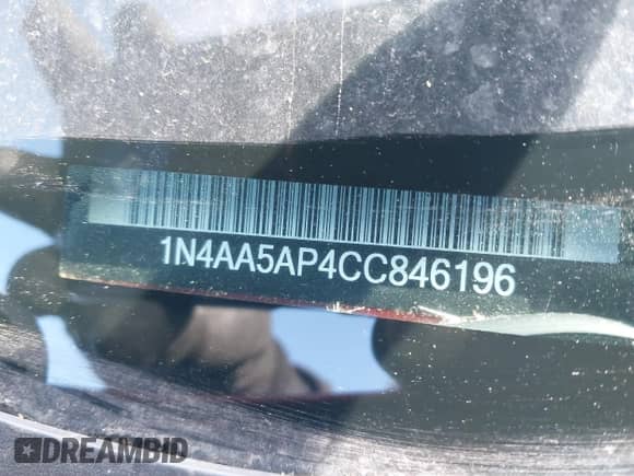 2012 Nissan Maxima SV z VIN 1N4AA5AP4CC846196, wystawiony jako IAAI lot #41818503 z przebiegiem 176 880 mil mil oraz . Historia ofert i sprzedaży dostępna na DreamBid. Obrazek 12.