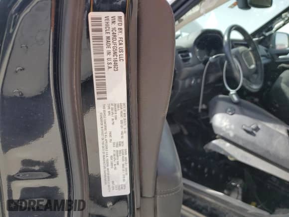 2022 Dodge Durango Special Service с VIN 1C4RDJFG5NC184623, выставлен на аукционе Copart как лот 49061625 с пробегом 40 100 миль миль и Списание • Salvage title. История ставок и продаж доступна на DreamBid. Изображение 14.