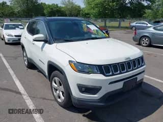 2018 Jeep Compass Latitude with VIN 3C4NJDBB2JT328209, listed as a IAAI auction lot 42378767 with 94,239 mi miles and . Bid and sale history available at DreamBid. Image 1.
