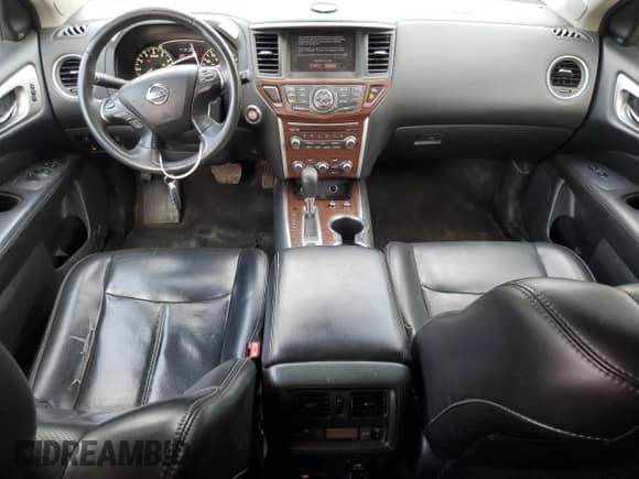 2017 Nissan Pathfinder S with VIN 5N1DR2MM9HC645333, listed as a Copart auction lot 81198545 with 94,822 mi miles and Salvage title. Bid and sale history available at DreamBid. Image 8.