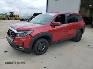 2022 Honda Passport EX-L с VIN 5FNYF8H51NB030858, выставлен на аукционе Copart как лот 81727705 с пробегом 30 817 миль миль и На запчасти • Non repairable. История ставок и продаж доступна на DreamBid. Изображение 1.