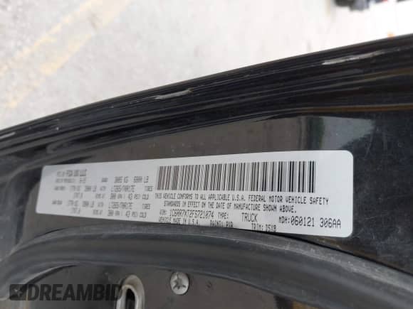 2015 Ram 1500 SSV с VIN 1C6RR7XT2FS721074, выставлен на аукционе IAAI как лот 42882174 с пробегом 124 025 миль миль и . История ставок и продаж доступна на DreamBid. Изображение 9.