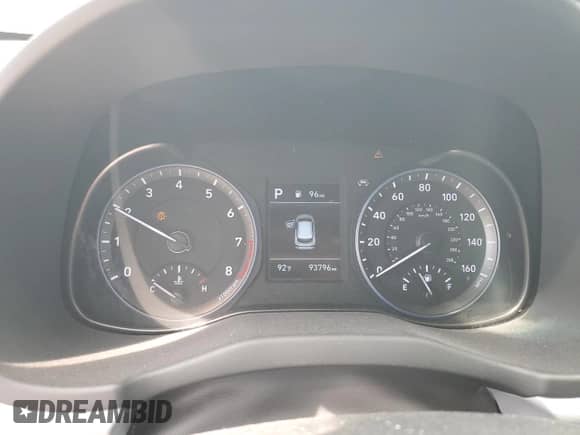 2020 Hyundai Kona SE with VIN KM8K12AA8LU407632, listed as a Copart auction lot 71706945 with 93,796 mi miles and Salvage title. Bid and sale history available at DreamBid. Image 9.