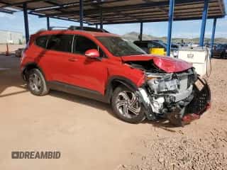 2023 Hyundai Santa Fe SEL with VIN 5NMS24AJ3PH590948, listed as a Copart auction lot 82643185 with 8,791 mi miles and Salvage title. Bid and sale history available at DreamBid. Image 4.