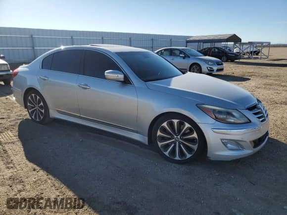 2012 Hyundai Genesis R-Spec with VIN KMHGC4DHXCU162434, listed as a Copart auction lot 50270665 with 109,149 mi miles and Clean title. Bid and sale history available at DreamBid. Image 4.