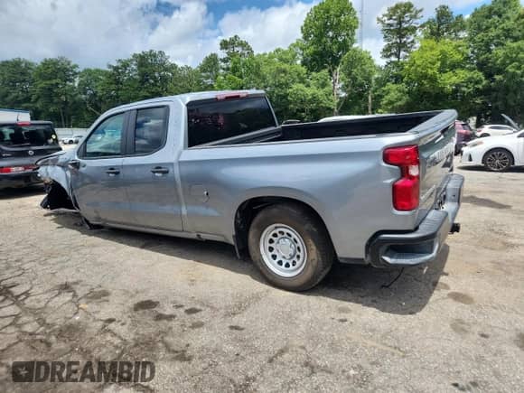 2024 Chevrolet Silverado 1500 Work Truck with VIN 1GCRAAEKXRZ315854, listed as a Copart auction lot 60700275 with 19,002 mi miles and Salvage title. Bid and sale history available at DreamBid. Image 2.