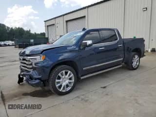 2022 Chevrolet Silverado 1500 High Country z VIN 1GCUDJED6NZ559966, wystawiony jako Copart lot #59521785 z przebiegiem 47 307 mil mil oraz Czysty tytuł • Clean title. Historia ofert i sprzedaży dostępna na DreamBid. Obrazek 1.