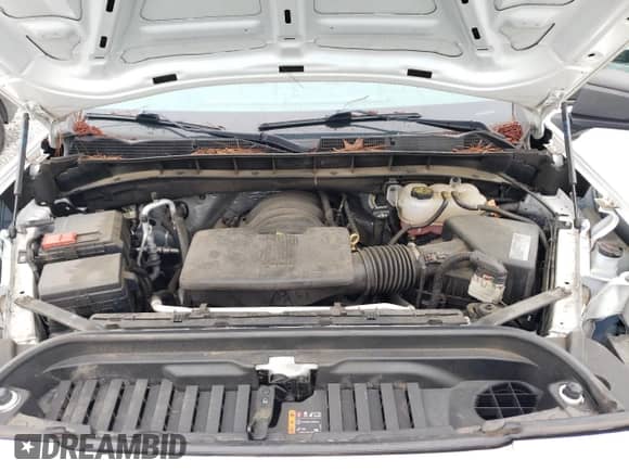 2021 GMC Sierra 1500 with VIN 1GTR8AEHXMZ268057, listed as a Copart auction lot 58497265 with 57,073 mi miles and Salvage title. Bid and sale history available at DreamBid. Image 11.