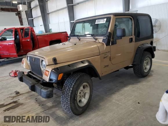 1999 Jeep Wrangler Sport with VIN 1J4FY19S6XP430964, listed as a Copart auction lot 85937775 with 109,444 mi miles and Clean title. Bid and sale history available at DreamBid. Image 1.