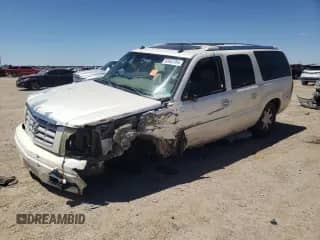 2003 Cadillac Escalade ESV with VIN 3GYFK66NX3G281325, listed as a Copart auction lot 52423704 with Not provided miles and Salvage title. Bid and sale history available at DreamBid. Image 1.