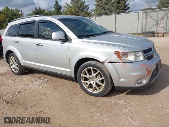 2012 Dodge Journey Crew with VIN 3C4PDCDG0CT146790, listed as a IAAI auction lot 43395816 with 208,441 mi miles and . Bid and sale history available at DreamBid. Image 1.