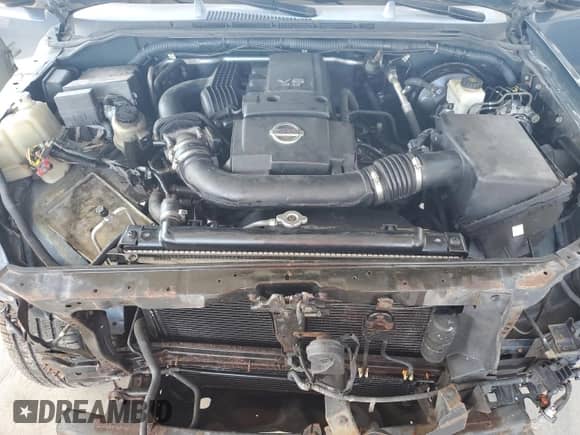 2005 Nissan Pathfinder SE with VIN 5N1AR18W55C707105, listed as a Copart auction lot 71781005 with 152,140 mi miles and Salvage title. Bid and sale history available at DreamBid. Image 12.