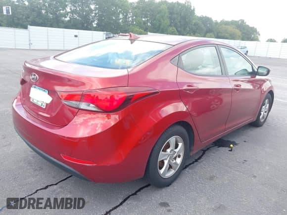2014 Hyundai Elantra SE with VIN 5NPDH4AE9EH546348, listed as a IAAI auction lot 42967867 with 269,550 mi miles and . Bid and sale history available at DreamBid. Image 4.