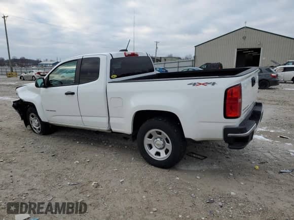 2021 Chevrolet Colorado 4WD Work Truck z VIN 1GCHTBEA7M1206343, wystawiony jako Copart lot #82903544 z przebiegiem 17 331 mil mil oraz Szkoda całkowita • Salvage title. Historia ofert i sprzedaży dostępna na DreamBid. Obrazek 2.