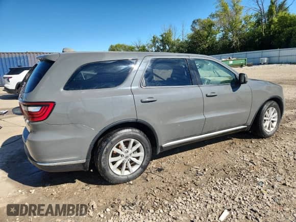 2020 Dodge Durango SXT with VIN 1C4RDHAG9LC146017, listed as a Copart auction lot 69423525 with Not provided miles and Salvage title. Bid and sale history available at DreamBid. Image 3.
