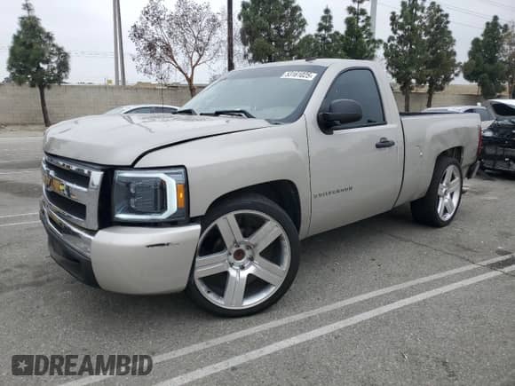2009 Chevrolet Silverado 1500 Work Truck with VIN 1GCEC14X29Z221991, listed as a Copart auction lot 53161025 with 164,426 mi miles and Salvage title. Bid and sale history available at DreamBid. Image 1.