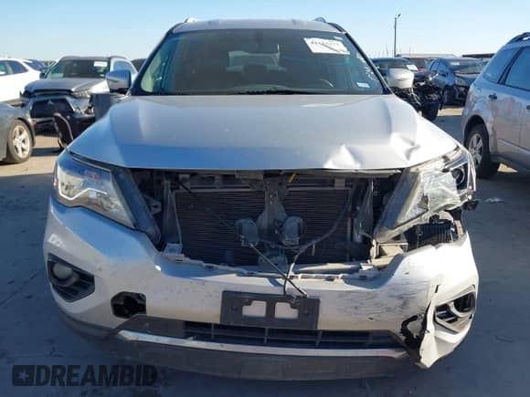 2018 Nissan Pathfinder S with VIN 5N1DR2MN8JC609390, listed as a IAAI auction lot 41113373 with 118,933 mi miles and . Bid and sale history available at DreamBid. Image 13.