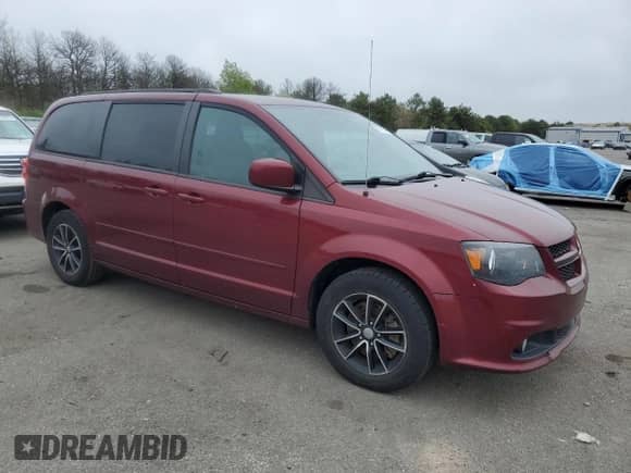 2017 Dodge Grand Caravan GT with VIN 2C4RDGEG6HR573481, listed as a Copart auction lot 57166185 with 166,476 mi miles and Clean title. Bid and sale history available at DreamBid. Image 4.